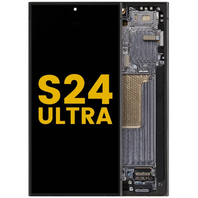 OLED displej s rámečkem pro Samsung Galaxy S24 Ultra (repasovaný) (černý titan)