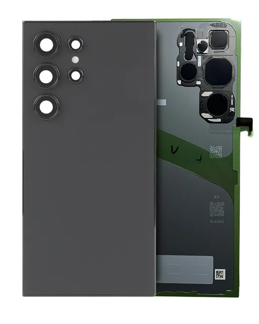 Zadní sklo se sklíčkem kamery pro Samsung Galaxy S24 Ultra (Service Pack) (šedý titan)