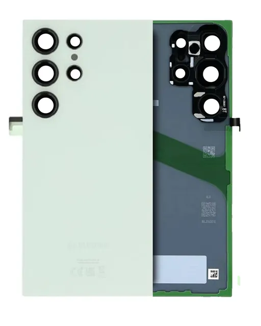 Zadní sklo se sklíčkem kamery pro Samsung Galaxy S24 Ultra (Service Pack) (zelený titan)