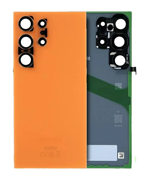 Zadní sklo se sklíčkem kamery pro Samsung Galaxy S24 Ultra (Service Pack) (Titanium Orange)
