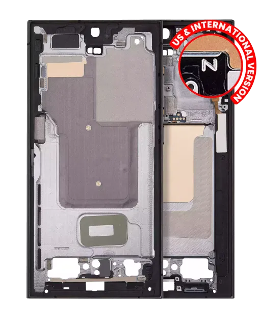 Střední rám (housing) pro Samsung Galaxy S24 Ultra 5G (US & International Version) (černý titan)