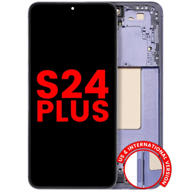 OLED displej s rámečkem pro Samsung Galaxy S24 Plus 5G (US & International Version) (Aftermarket Plus) (Cobalt Violet)