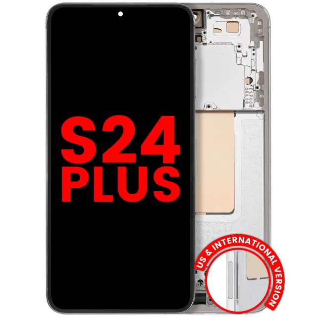 OLED displej s rámečkem pro Samsung Galaxy S24 Plus 5G (US & International Version) (Aftermarket Plus) (Marble Grey)