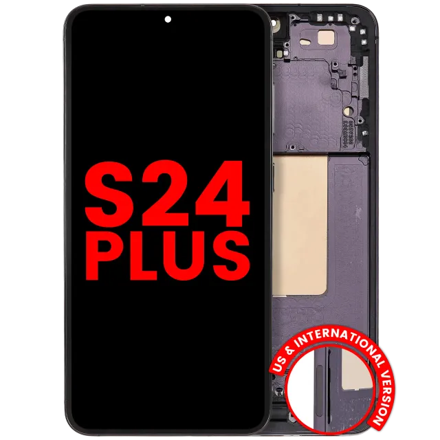 OLED displej s rámečkem pro Samsung Galaxy S24 Plus 5G (US & International Version) (Aftermarket Plus) (Onyx Black)