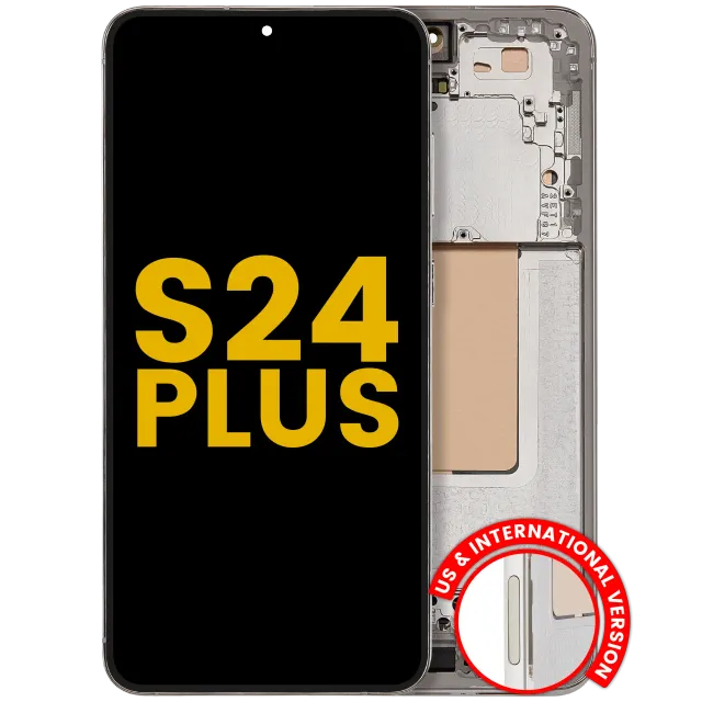 OLED displej s rámečkem pro Samsung Galaxy S24 Plus 5G (US & International Version) (repasovaný) (Amber Yellow)