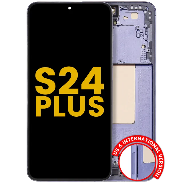OLED displej s rámečkem pro Samsung Galaxy S24 Plus 5G (US & International Version) (repasovaný) (Cobalt Violet)