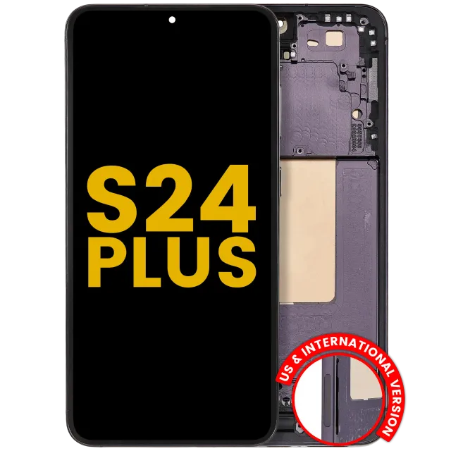 OLED displej s rámečkem pro Samsung Galaxy S24 Plus 5G (US & International Version) (repasovaný) (Onyx Black)