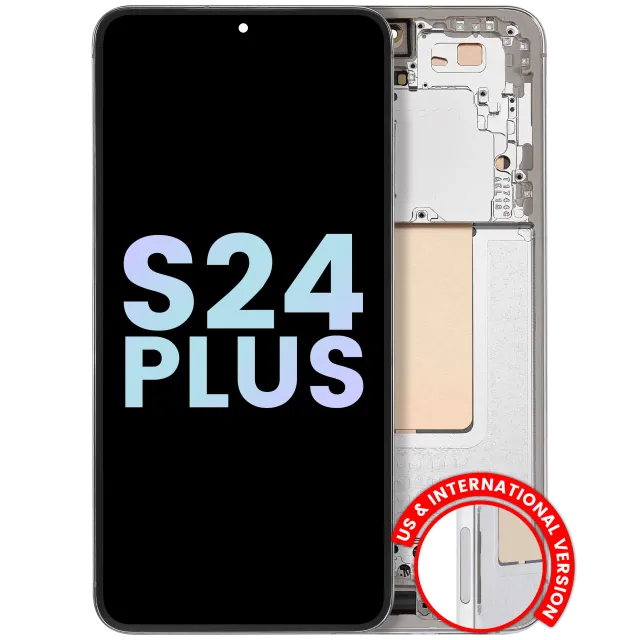 OLED displej s rámečkem pro Samsung Galaxy S24 Plus 5G (US & International Version) (Service Pack) (Marble Grey)