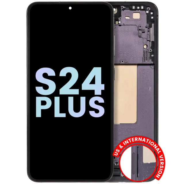 OLED displej s rámečkem pro Samsung Galaxy S24 Plus 5G (US & International Version) (Service Pack) (Onyx Black)