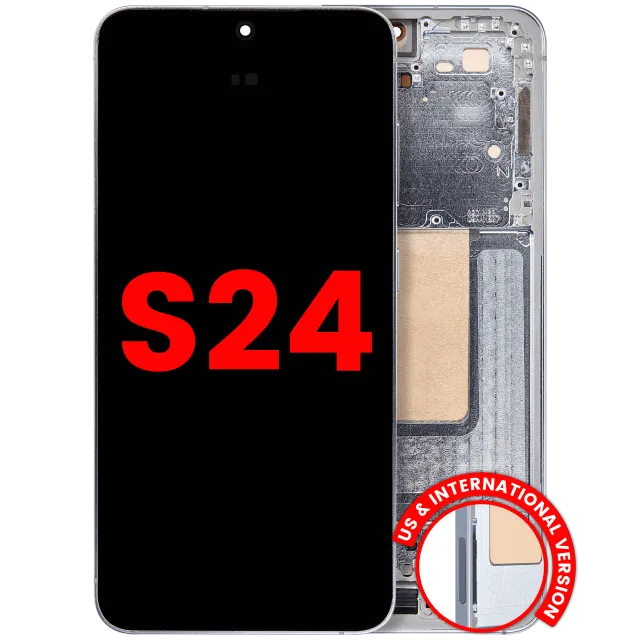 OLED displej s rámečkem pro Samsung Galaxy S24 5G (US & International Version) (Aftermarket Plus) (Sapphire Blue)