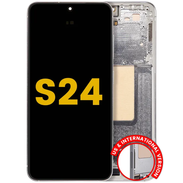 OLED displej s rámečkem pro Samsung Galaxy S24 5G (US & International Version) (repasovaný) (Marble Grey)