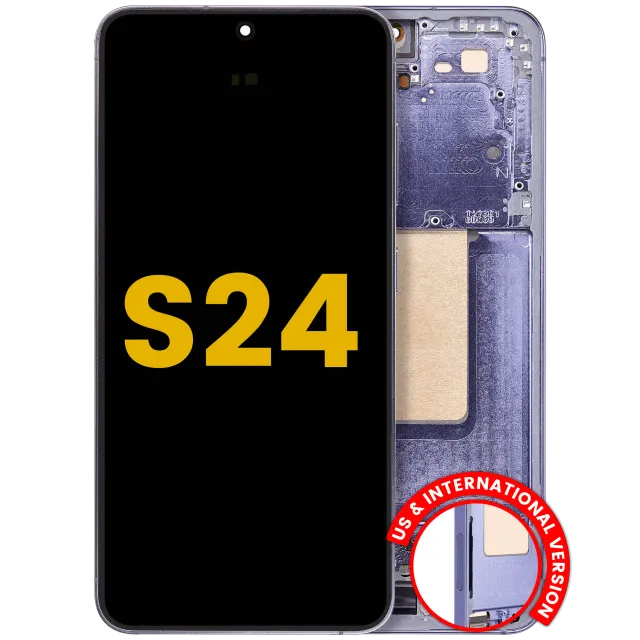 OLED displej s rámečkem pro Samsung Galaxy S24 5G (US & International Version) (repasovaný) (Cobalt Violet)