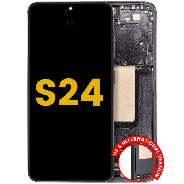 OLED displej s rámečkem pro Samsung Galaxy S24 5G (US & International Version) (repasovaný) (Onyx Black)