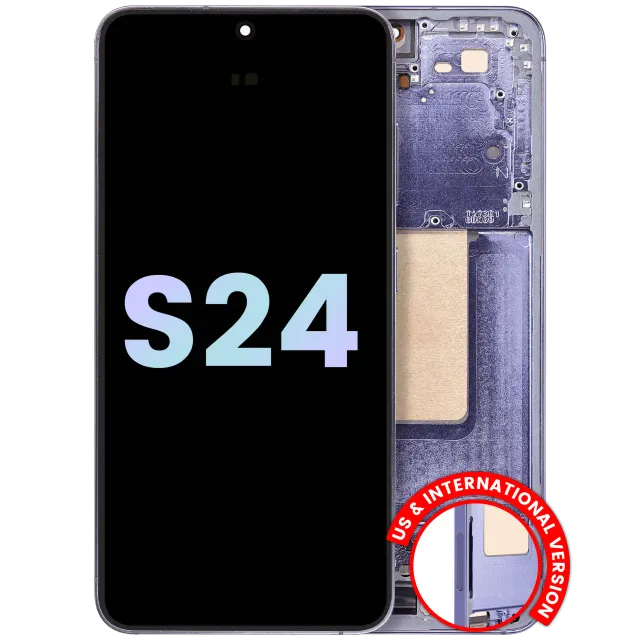 OLED displej s rámečkem pro Samsung Galaxy S24 5G (US & International Version) (Service Pack) (Cobalt Violet)