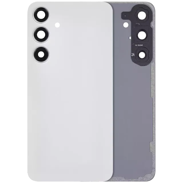 Zadní sklo se sklíčkem kamery pro Samsung Galaxy S24 Plus 5G (bez loga) (Aftermarket Plus) (Marble Gray)
