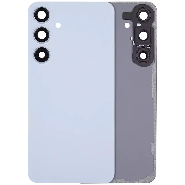 Zadní sklo se sklíčkem kamery pro Samsung Galaxy S24 Plus 5G (bez loga) (Aftermarket Plus) (Sapphire Blue)