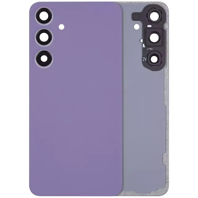 Zadní sklo se sklíčkem kamery pro Samsung Galaxy S24 Plus 5G (bez loga) (Aftermarket Plus) (Cobalt Violet)