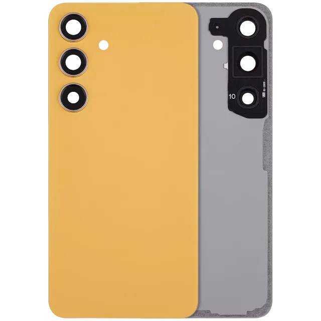 Zadní sklo se sklíčkem kamery pro Samsung Galaxy S24 5G (bez loga) (Aftermarket Plus) (Sandstone Orange)