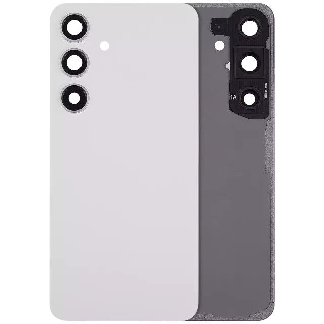 Zadní sklo se sklíčkem kamery pro Samsung Galaxy S24 5G (bez loga) (Aftermarket Plus) (Marble Gray)