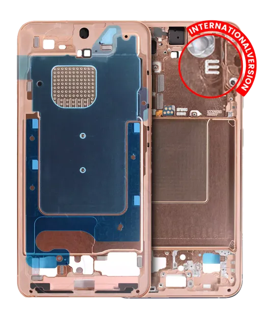 Střední rám (housing) pro Samsung Galaxy S24 5G (mezinárodní verze) (Service Pack) (Sandstone Orange)