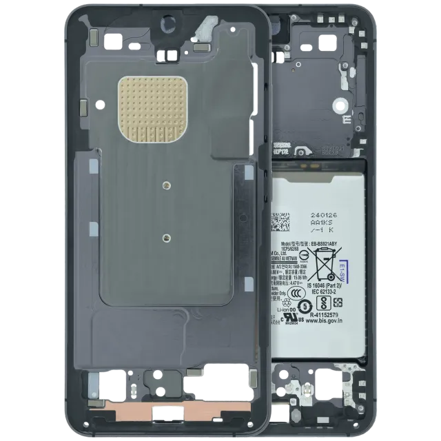 Střední rám (housing) pro Samsung Galaxy S24 5G (US verze) (Service Pack) (Onyx Black)
