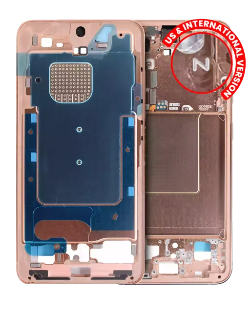 Střední rám (housing) pro Samsung Galaxy S24 5G (US & International Version) (Sandstone Orange)