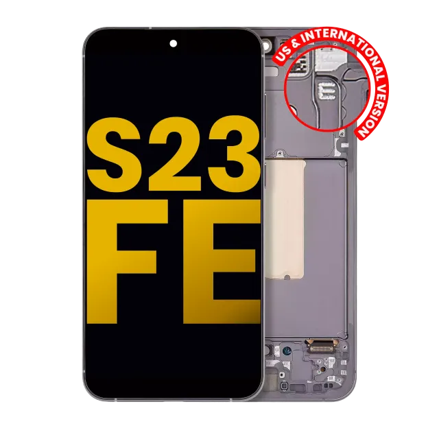 OLED displej s rámečkem pro Samsung Galaxy S23 FE 5G (US & International Version) (repasovaný) (grafitová)
