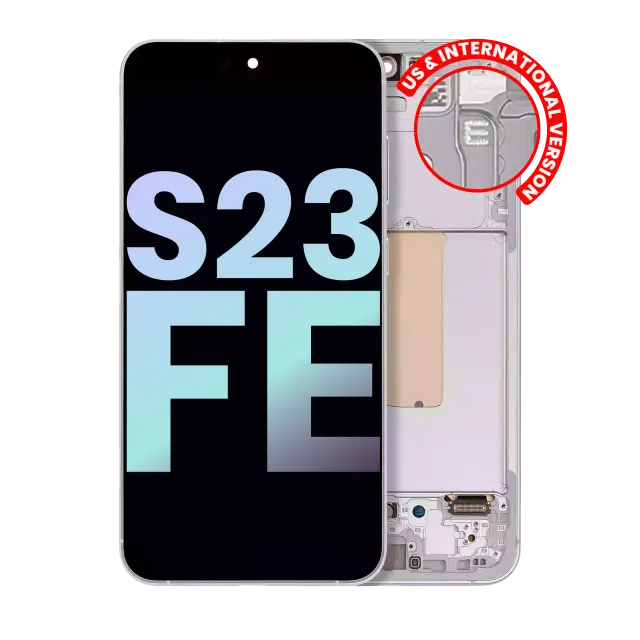 OLED displej s rámečkem pro Samsung Galaxy S23 FE 5G (US & International Version) (Service Pack) (Mint / Cream / Purple / Indigo / Tangerine)