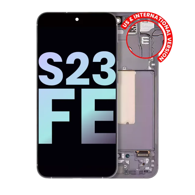OLED displej s rámečkem pro Samsung Galaxy S23 FE 5G (US & International Version) (Service Pack) (grafitová)