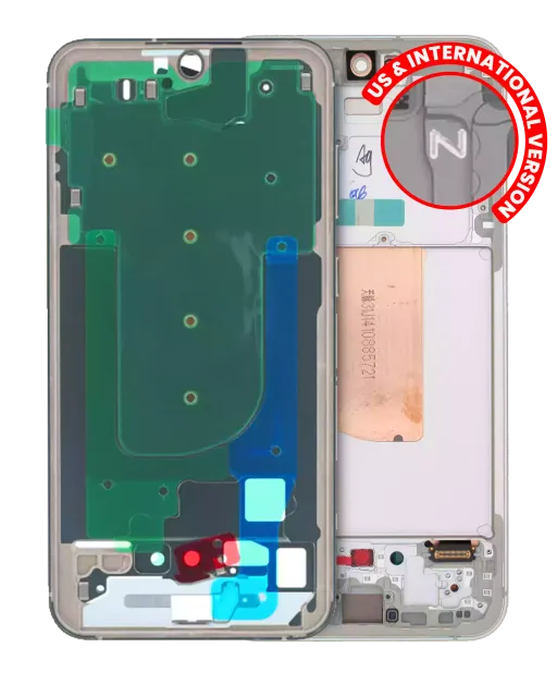 Střední rám (housing) pro Samsung Galaxy S23 FE (US & International Version) (Cream)