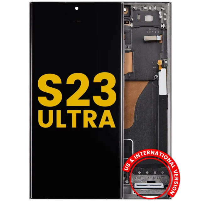 OLED displej s rámečkem pro Samsung Galaxy S23 Ultra (US & International) (repasovaný) (zelená)