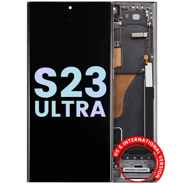 OLED displej s rámečkem pro Samsung Galaxy S23 Ultra 5G (US & International) (Service Pack) (zelená)