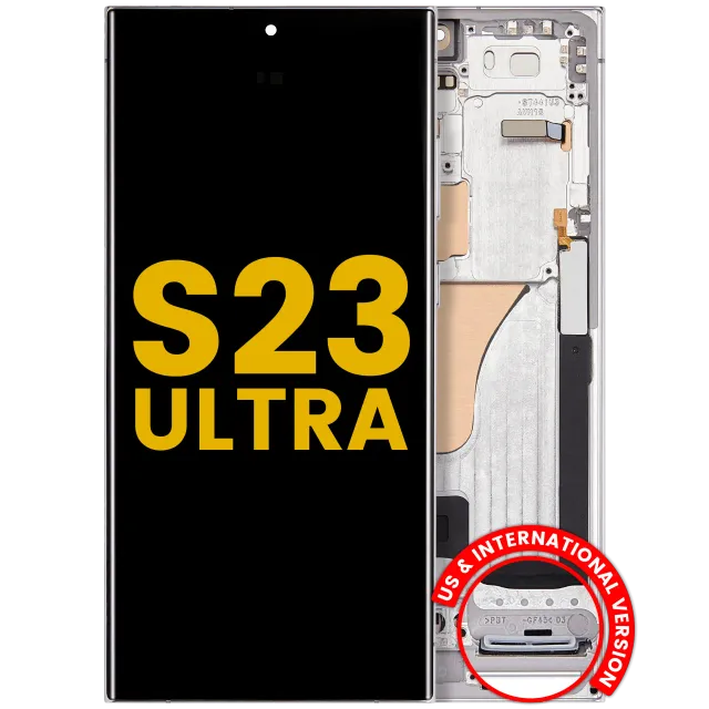 OLED displej s rámečkem pro Samsung Galaxy S23 Ultra (US & International) (repasovaný) (nebesky modrá)