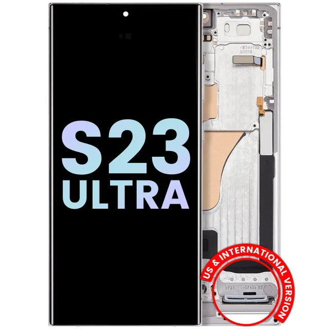 OLED displej s rámečkem pro Samsung Galaxy S23 Ultra 5G (US & International) (Service Pack) (Sky Blue & Lime)