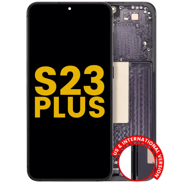 OLED displej s rámečkem pro Samsung Galaxy S23 Plus 5G (US & International) (repasovaný) (černá)