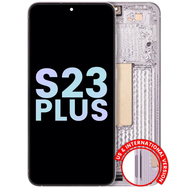 OLED displej s rámečkem pro Samsung Galaxy S23 Plus 5G (US & International) (Service Pack) (levandulová)