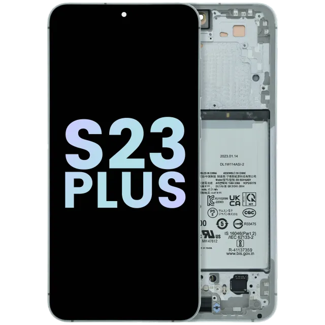 OLED displej s rámečkem pro Samsung Galaxy S23 Plus 5G (US & International) (Service Pack) (Lime)