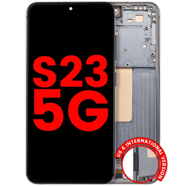 OLED displej s rámečkem pro Samsung Galaxy S23 5G (US & International) (Aftermarket Plus) (zelená)