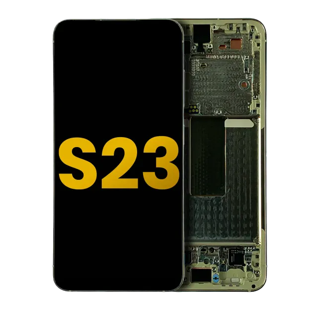 OLED displej s rámečkem pro Samsung Galaxy S23 5G (US & International) (repasovaný) (Cream)
