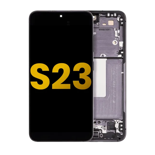 OLED displej s rámečkem pro Samsung Galaxy S23 5G (US & International) (repasovaný) (černá)
