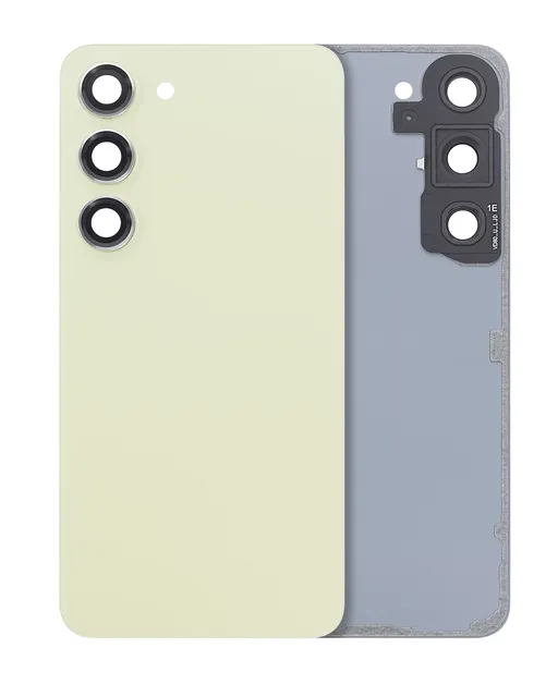 Zadní sklo se sklíčkem kamery pro Samsung Galaxy S23 5G (bez loga) (Aftermarket Plus) (Lime)