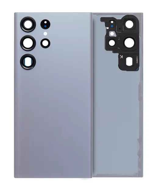 Zadní sklo se sklíčkem kamery pro Samsung Galaxy S23 Ultra (Service Pack) (grafitová)