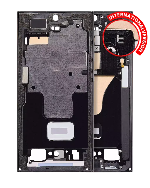 Střední rám (housing) pro Samsung Galaxy S23 Ultra 5G (mezinárodní verze) (grafitová)