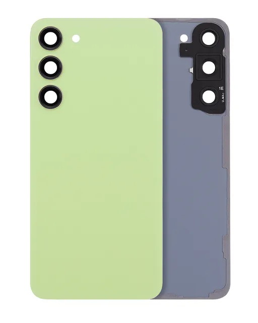 Zadní sklo se sklíčkem kamery pro Samsung Galaxy S23 Plus 5G (bez loga) (Aftermarket Plus) (Lime)