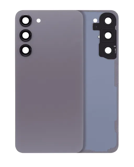Zadní sklo se sklíčkem kamery pro Samsung Galaxy S23 Plus 5G (bez loga) (Aftermarket Plus) (grafitová)