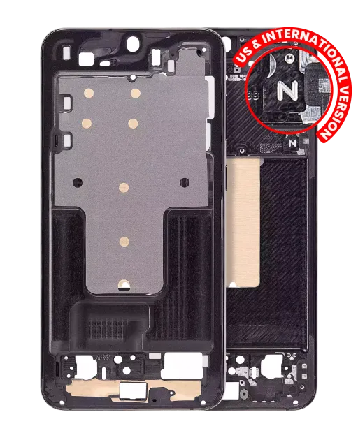 Střední rám (housing) pro Samsung Galaxy S23 Plus 5G (US & International Version) (černá)