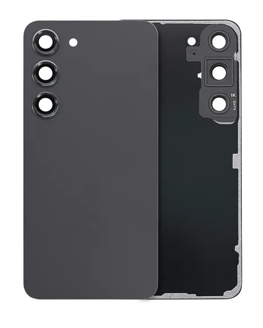 Zadní sklo se sklíčkem kamery pro Samsung Galaxy S23 5G (Service Pack) (černá)