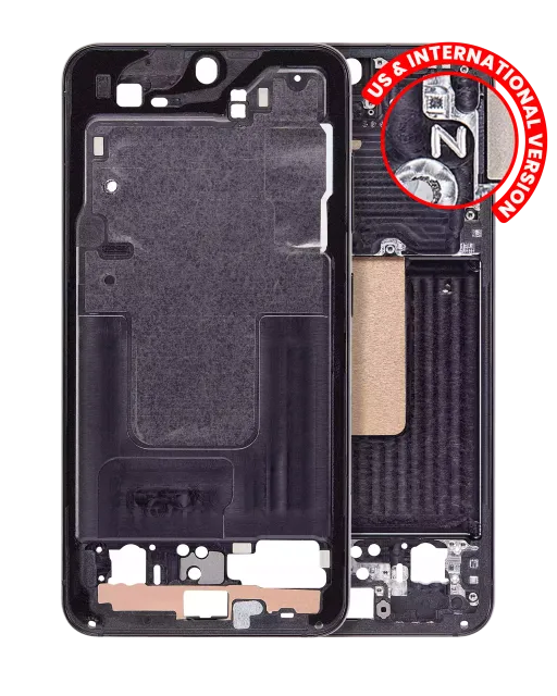 Střední rám (housing) pro Samsung Galaxy S23 5G (US & International Version) (černá)