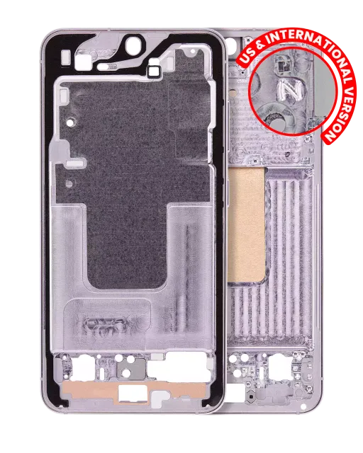Střední rám (housing) pro Samsung Galaxy S23 5G (US & International Version) (levandulová)