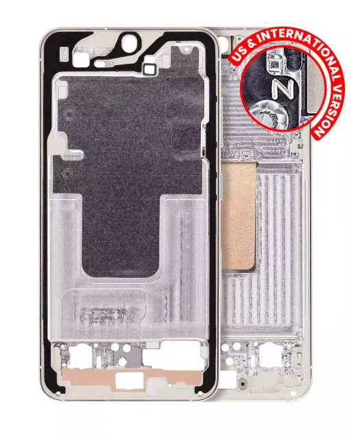 Střední rám (housing) pro Samsung Galaxy S23 5G (US & International Version) (Cream)